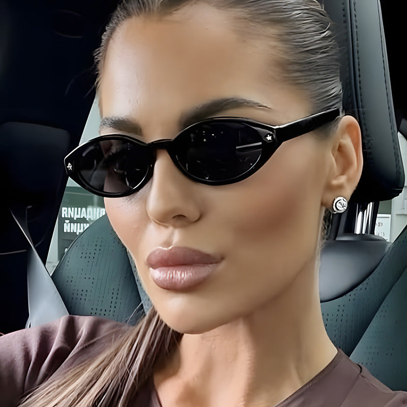 Women's Cat-Eye Sunglasses with Elegant Carry Bag Design Stornfield