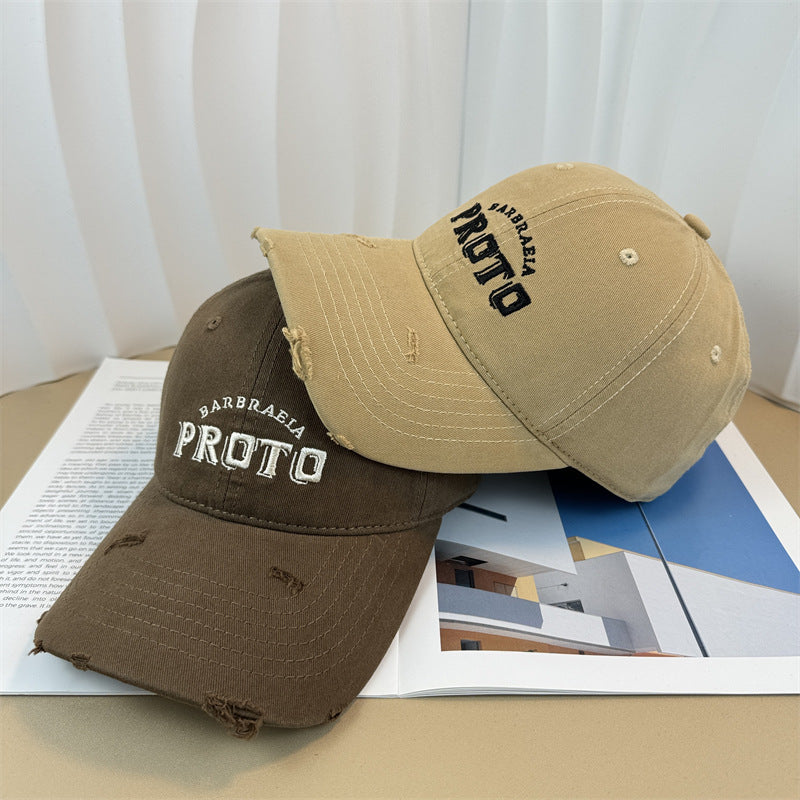 Men's Vintage-Inspired Distressed Baseball Cap Stornfield