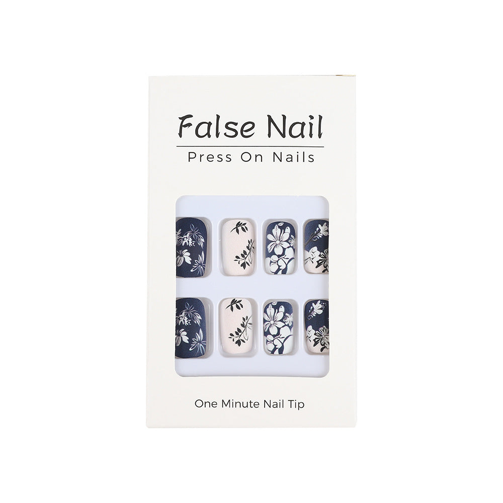 Artificial nails with floral matte design Stornfield