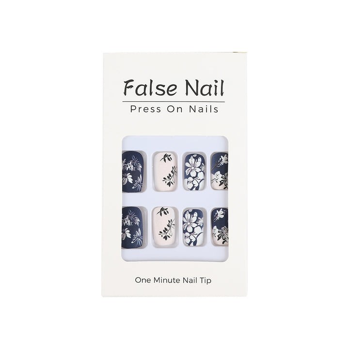 Artificial nails with floral matte design Stornfield