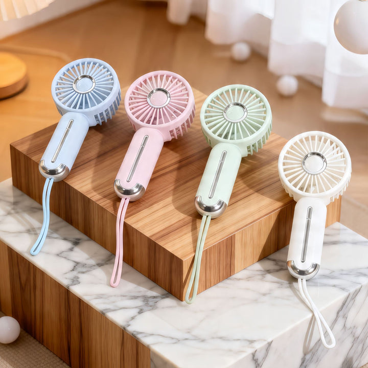 Women Portable Mini Hand Fan with USB Charging Function and Ergonomic Handle Stornfield