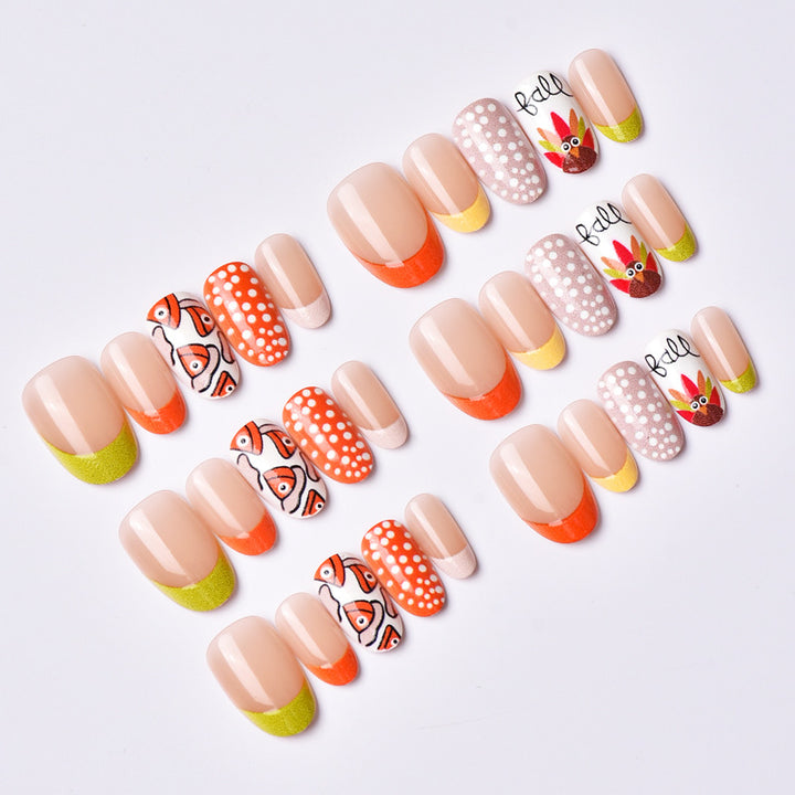 Creative Themed Press-On Nail Set