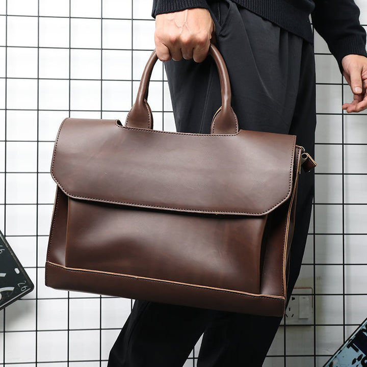 Elegant briefcase with practical outer pocket Stornfield