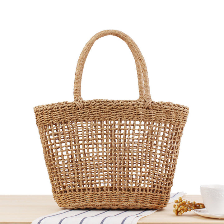 Handmade woven basket bag in Scandinavian style Stornfield