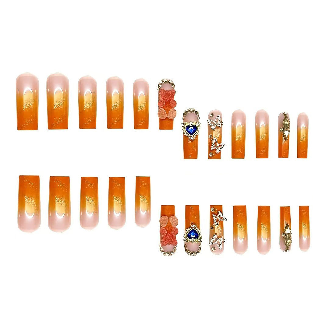 Glamorous Artistic Press-On Nail Extensions Stornfield