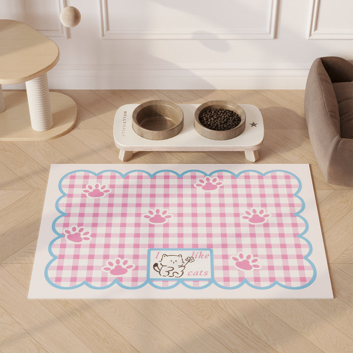 Cat-Themed Feeding Mat
