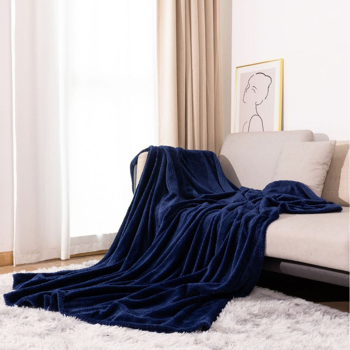 Textured Knit Throw Blanket