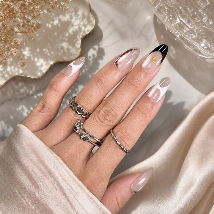 Artistic Press-On Nail Tips Set Stornfield