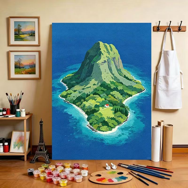 Tropical Island Landscape Canvas Art Print Stornfield