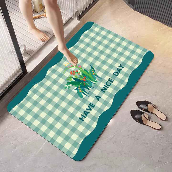 Cheerful Floral Design Indoor Area Mat Stornfield