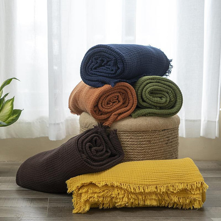 Women's cozy waffle textured blanket Stornfield