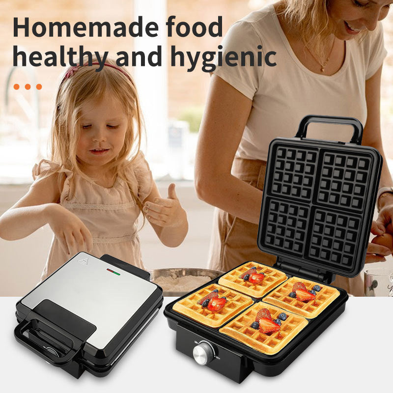 Modern Electric Waffle Maker with Non-Stick Plates Stornfield