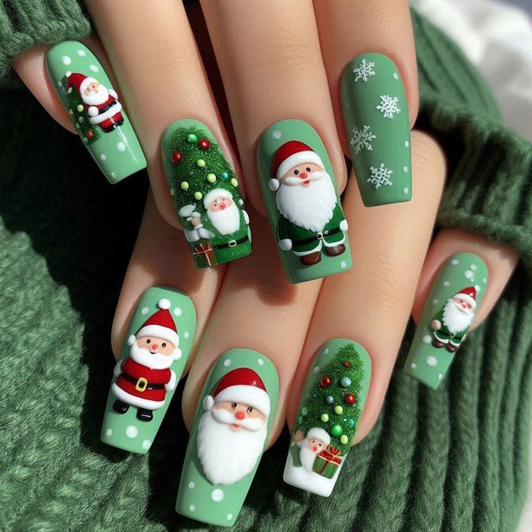 Artificial nails with Christmas motif Stornfield