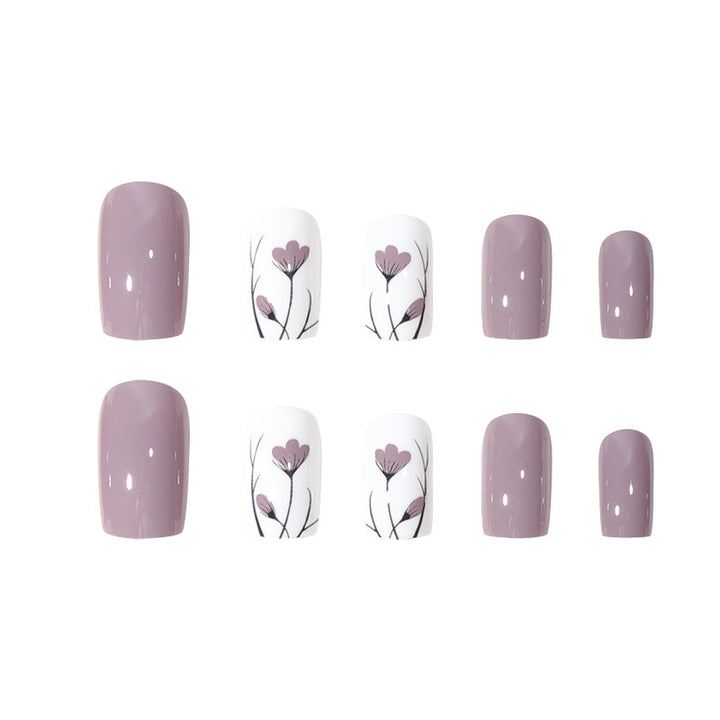 Floral Art Press-On Nail Set Stornfield