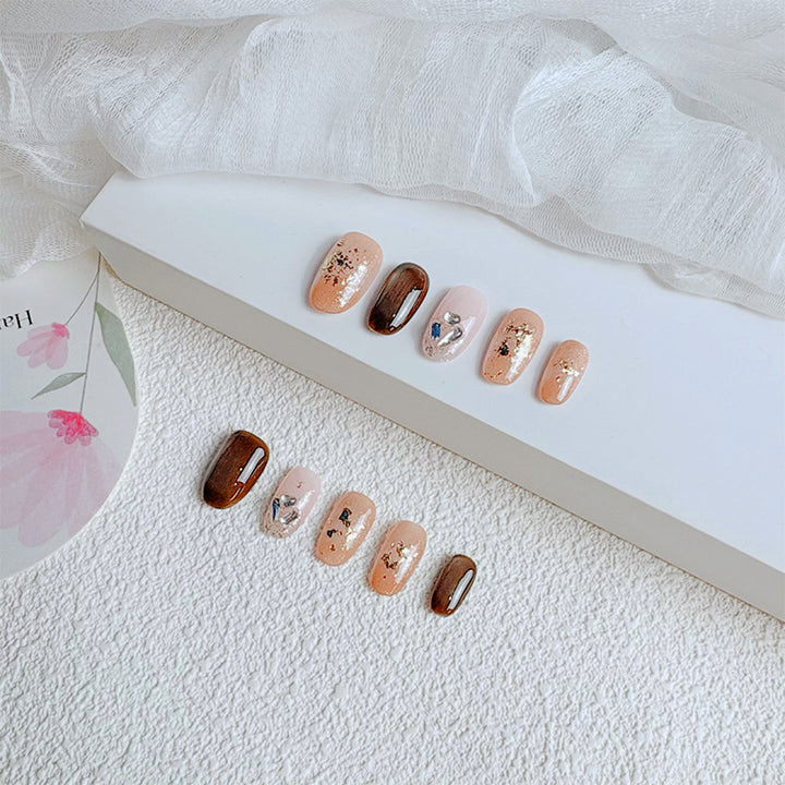 Elegant French Tip Press On Nails Stornfield