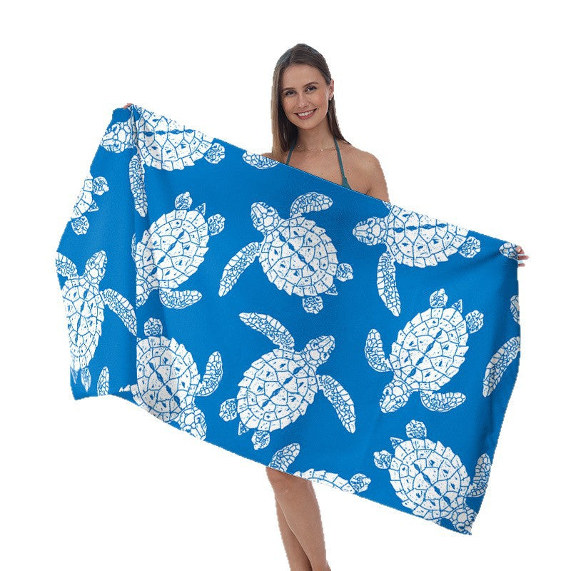 Beach towel with maritime star pattern Stornfield