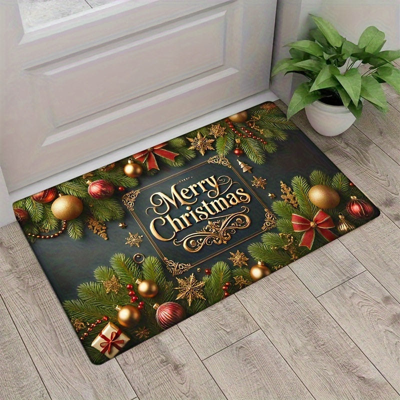 Festive Holiday-Themed Welcome Mat Stornfield