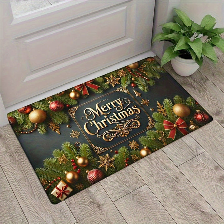 Festive Holiday-Themed Welcome Mat Stornfield