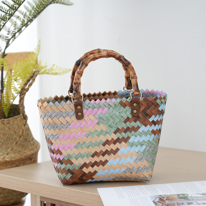 Handbag Made of Woven Bast Stornfield
