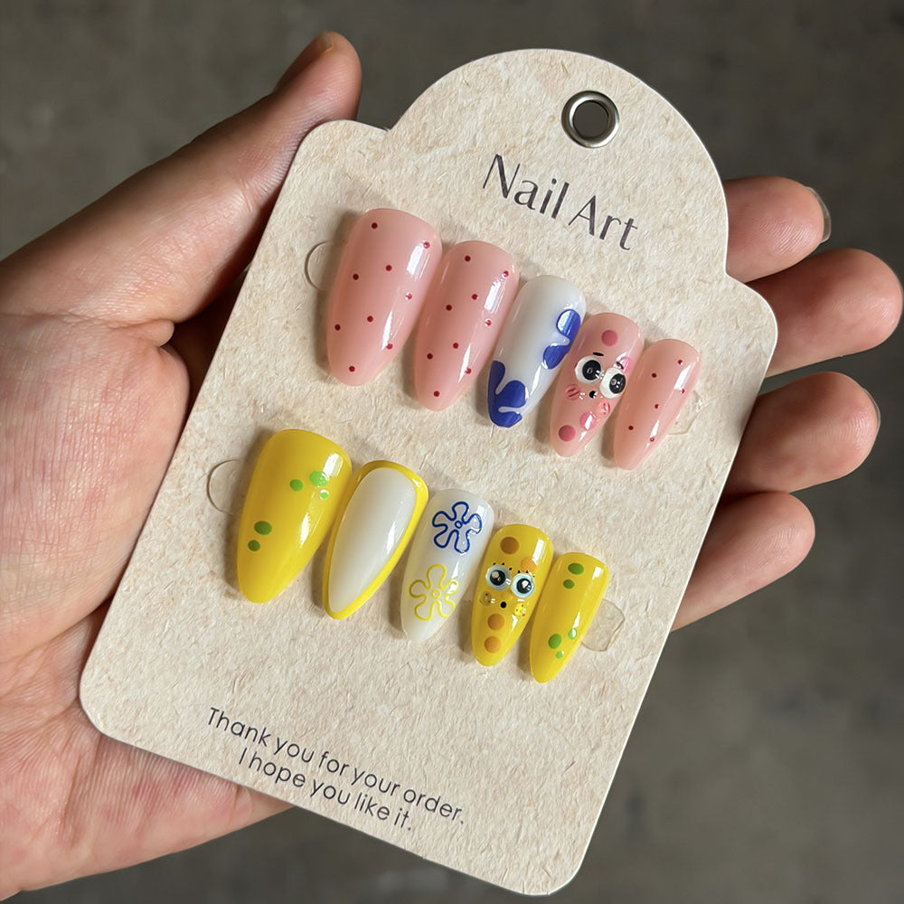 Whimsical Cartoon Press-On Nail Set Stornfield