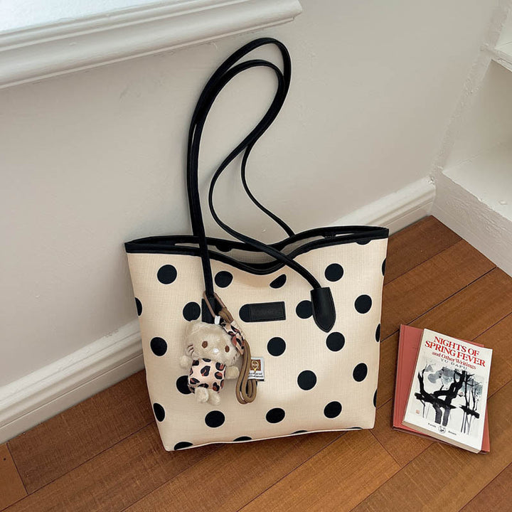 Polka Dot Casual Tote Bag