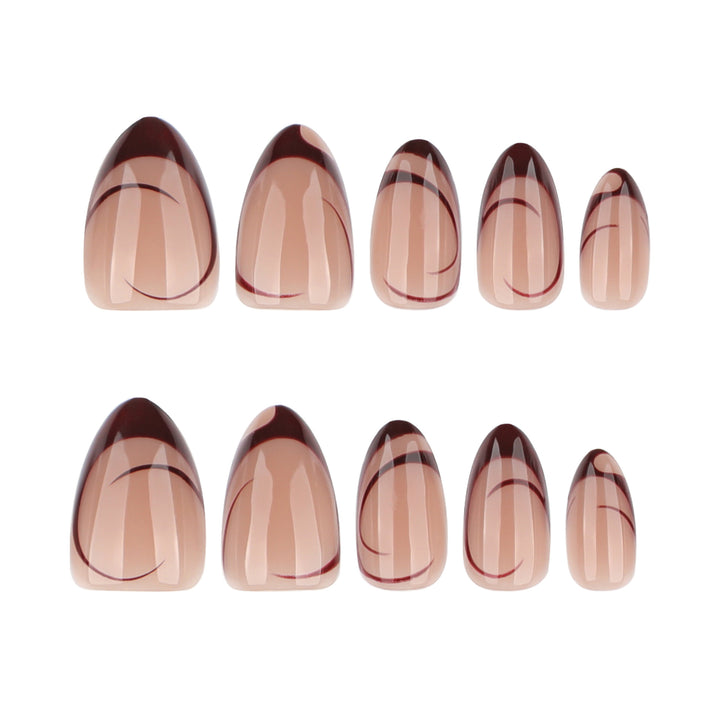 Elegant Nail Art with Filigree Lines and Glitter Accents Stornfield