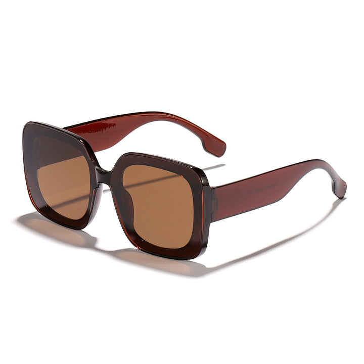 Women's square sunglasses with innovative transparent frame design Stornfield