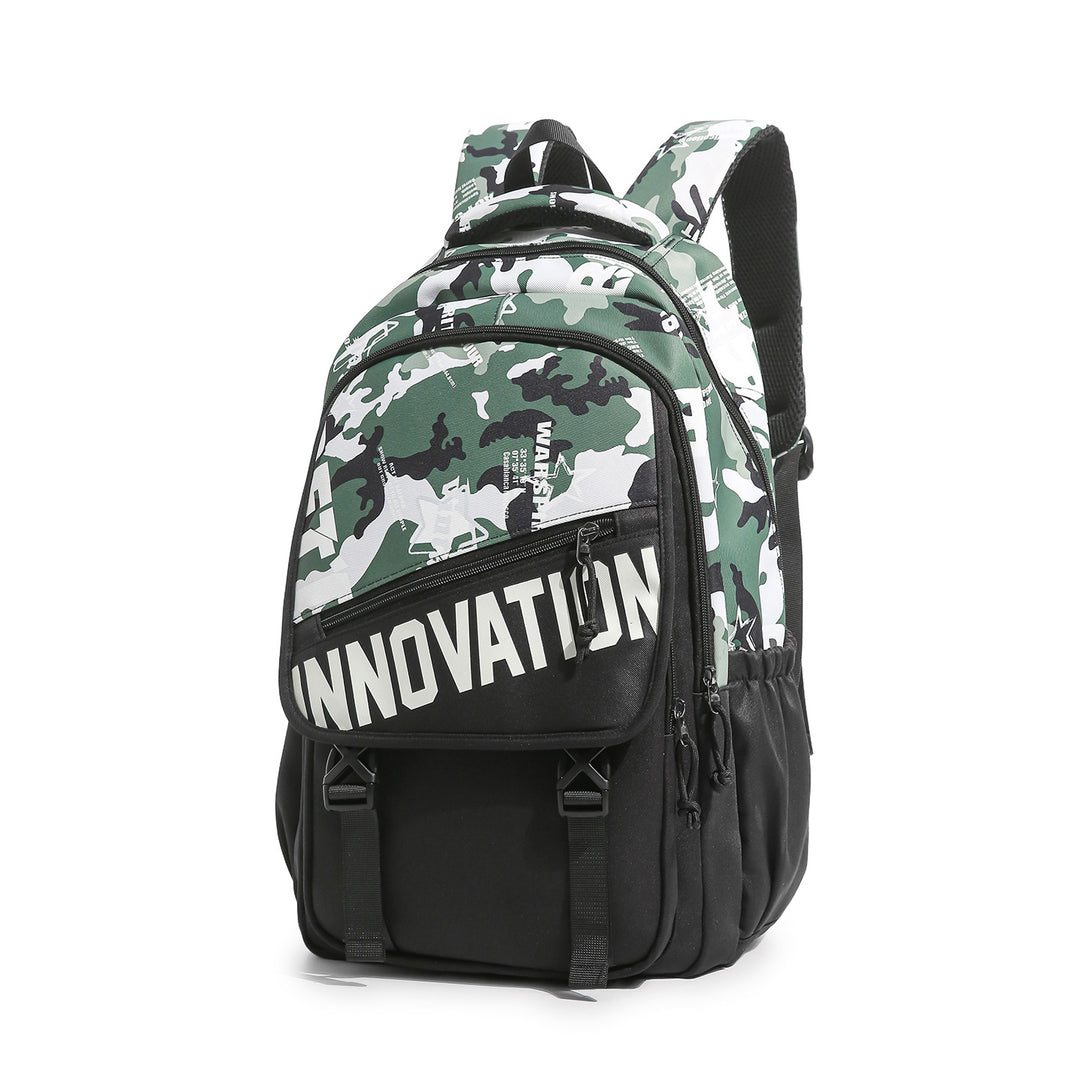 Durable Multi-Compartment Backpack with Plush Keychain Stornfield