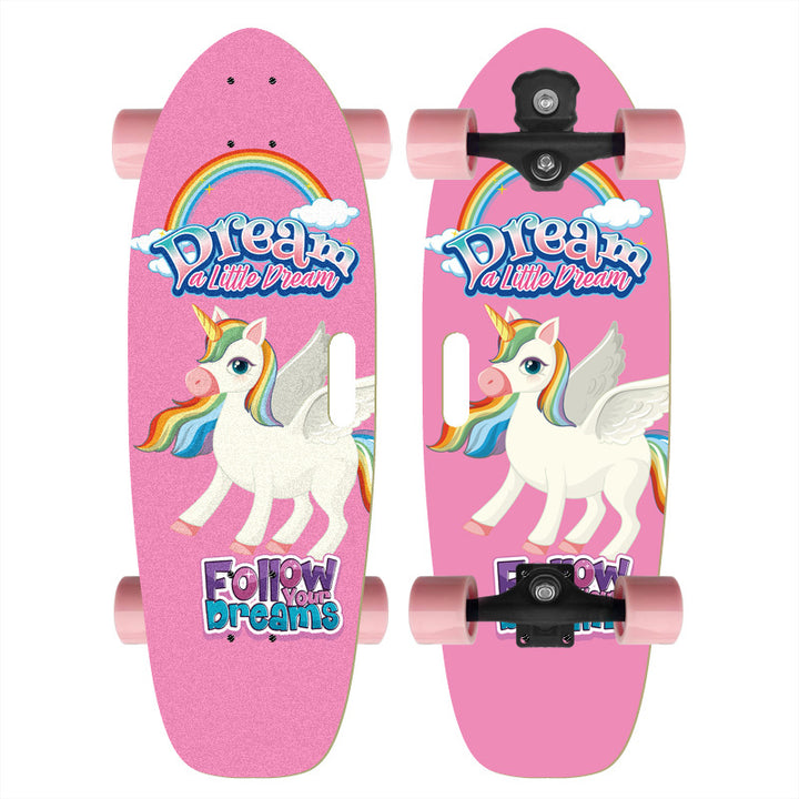 Skateboard with Custom Cartoon Design Stornfield
