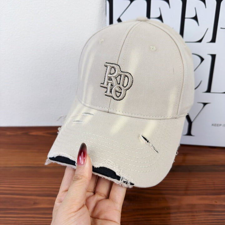 Women's Distressed Classic Cotton Baseball Cap Stornfield