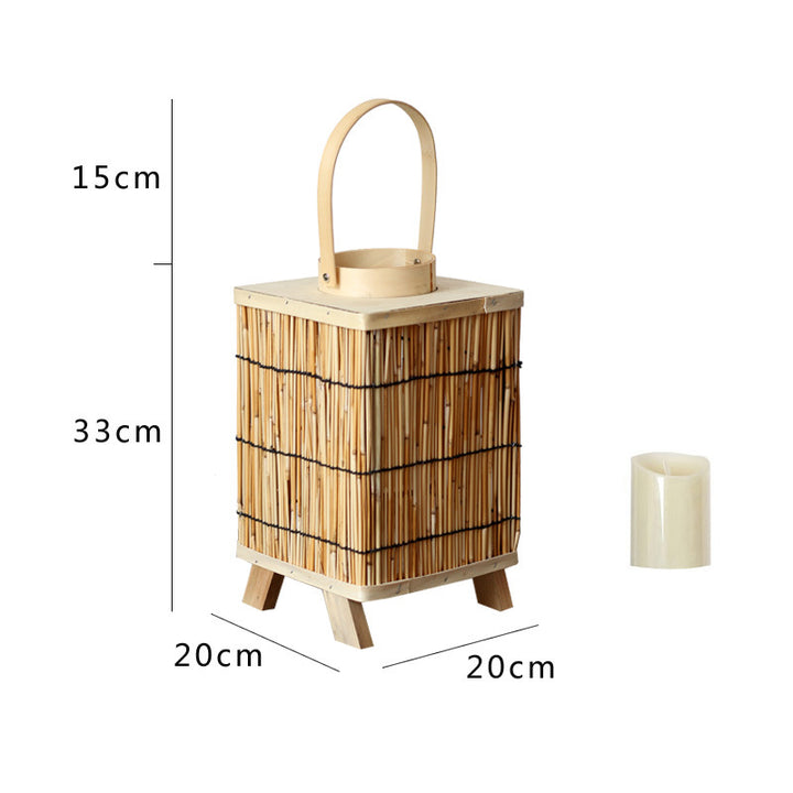Artificial Rattan Lantern Stornfield