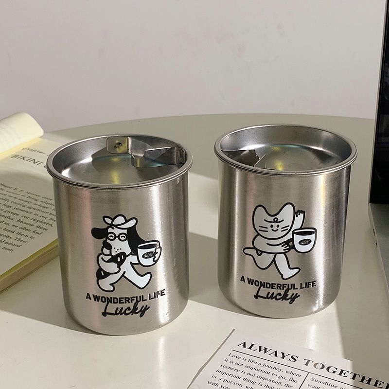 Stainless Steel Ashtray with Charming Design Stornfield