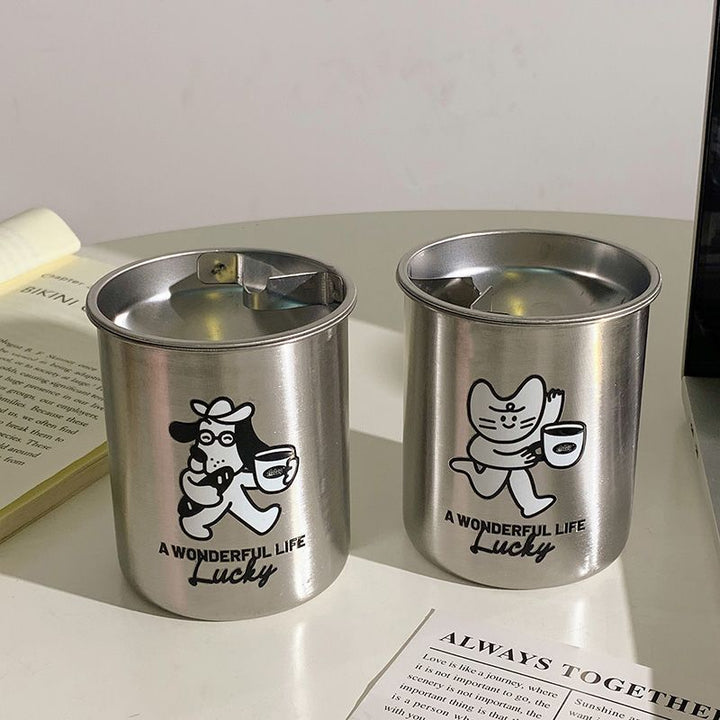 Stainless Steel Ashtray with Charming Design Stornfield