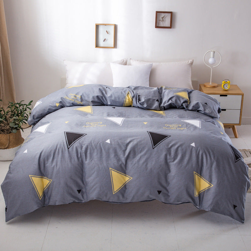 Plaid Patterned Quilted Comforter Set