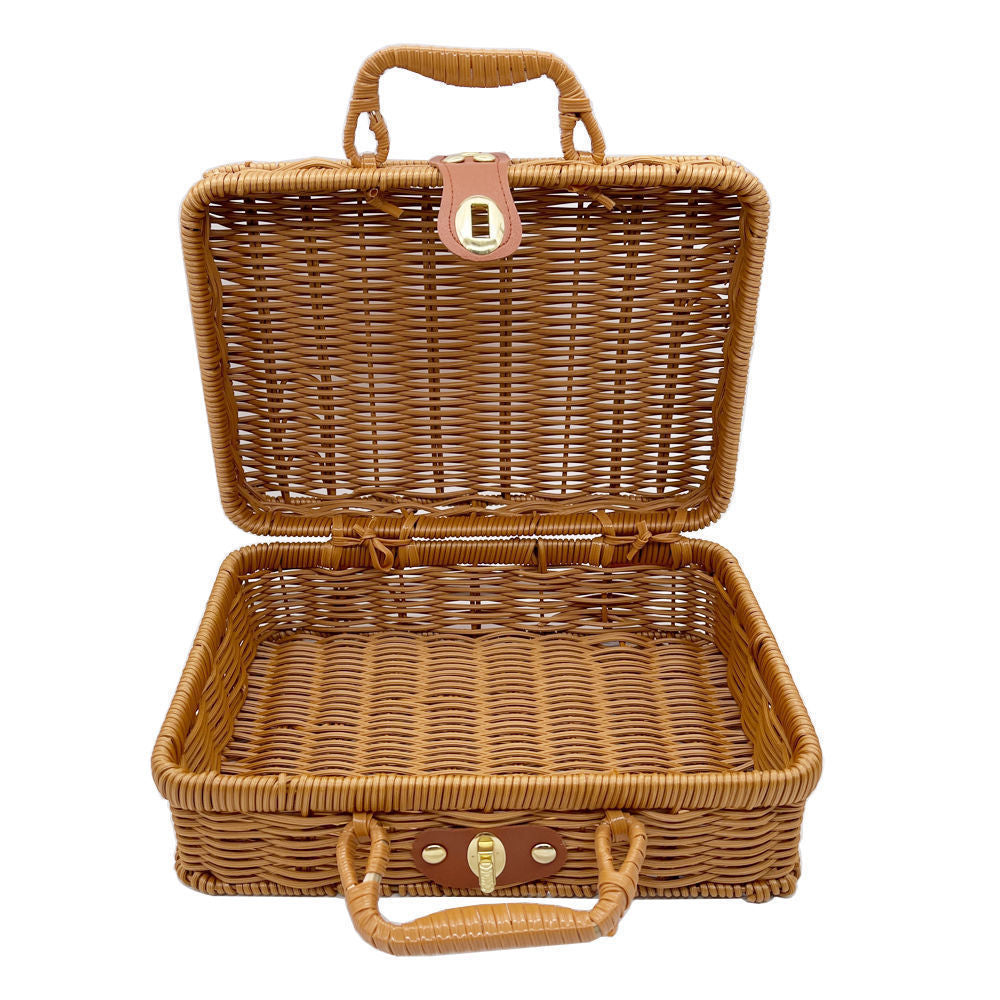 Rustic Woven Storage Basket Stornfield