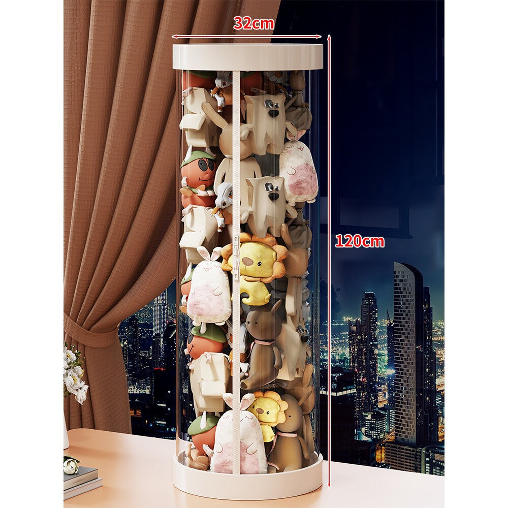 Tall Clear Acrylic Plush Toy Display Tower Organizer