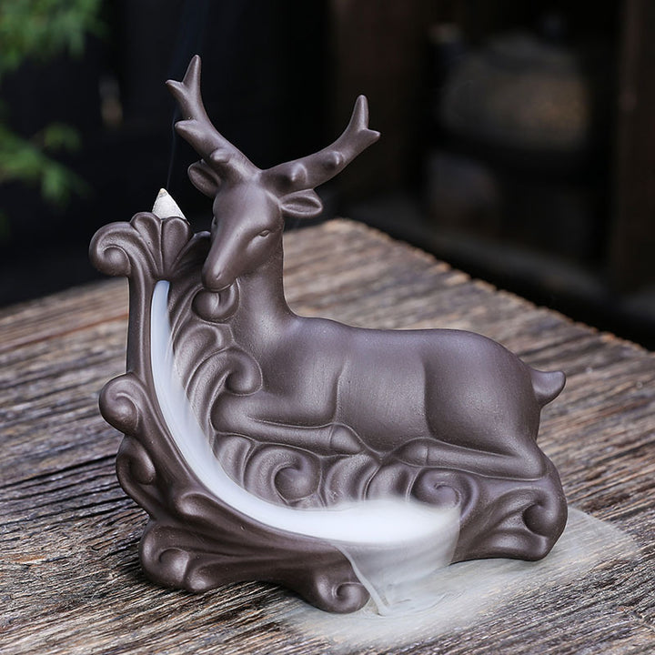 Artistic Deer-Themed Incense Holder