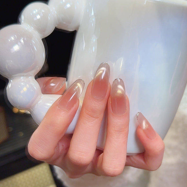 Glossy Ombre Press-On Nails Stornfield