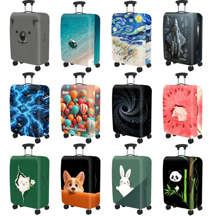 Artistic Cat-Themed Hard Shell Suitcase Stornfield