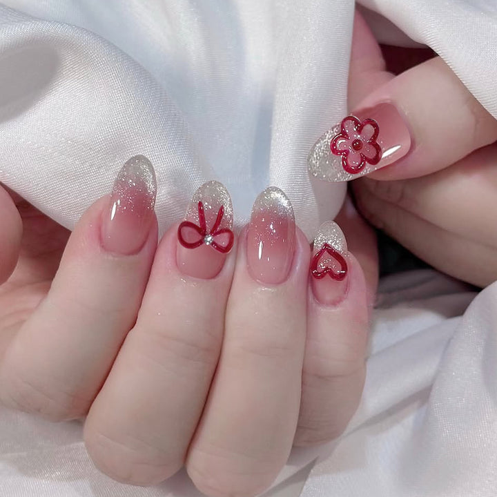Stylish 3D Floral Acrylic Nail Art Extensions Stornfield