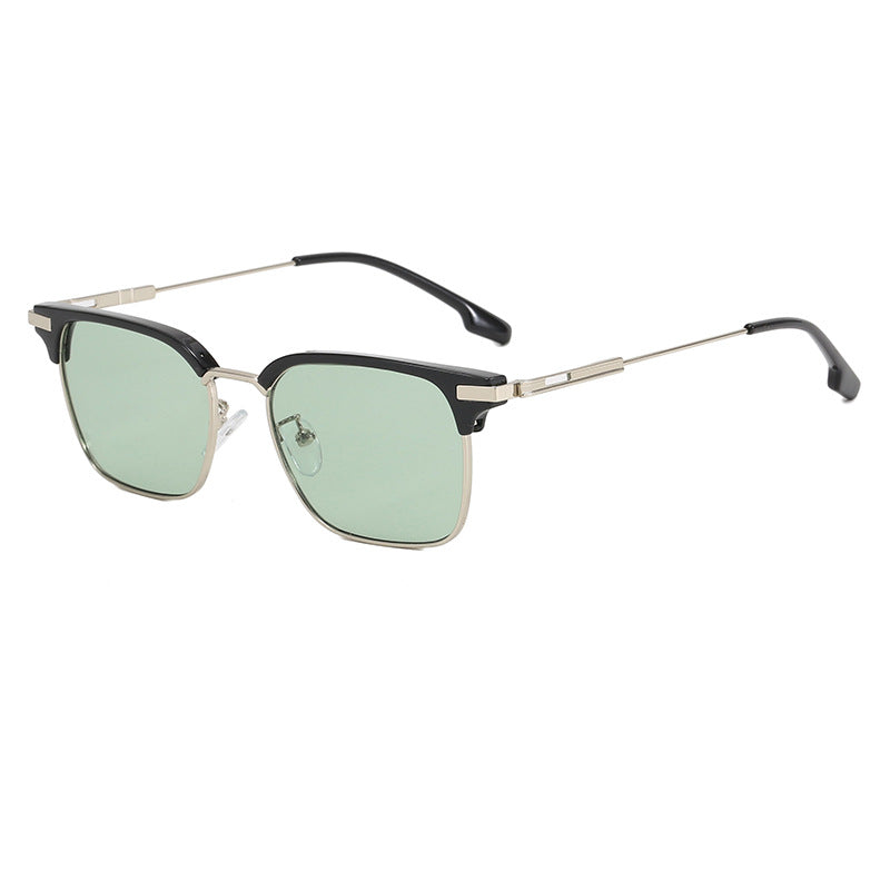 Women's square sunglasses with lightweight metal frame and wide temples Stornfield
