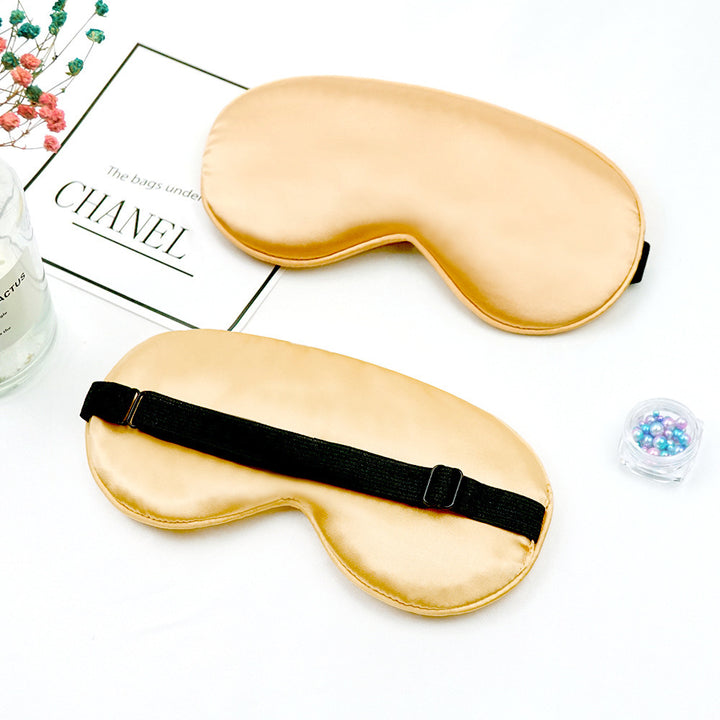 Unisex nan luxurious silk sleep mask with contoured eye cavity and adjustable elastic band Stornfield