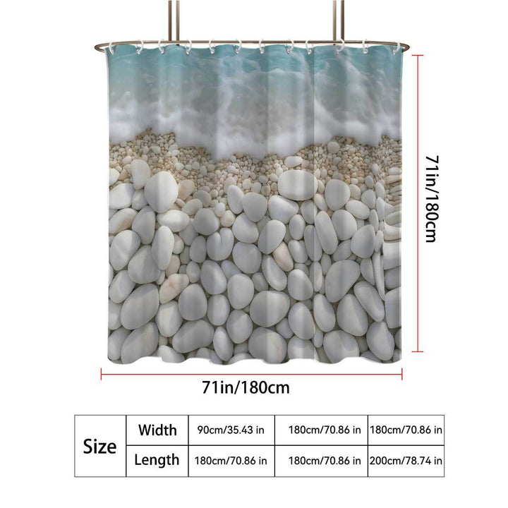 Coastal-Inspired Artistic Shower Curtain Stornfield