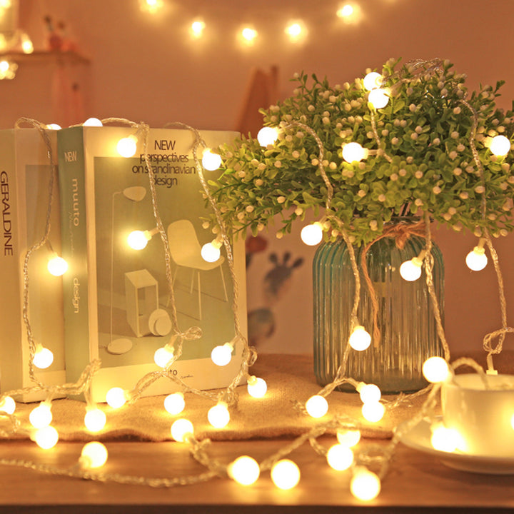 Outdoor Solar Star And Globe String Lights With Waterproof Copper Wire Stornfield