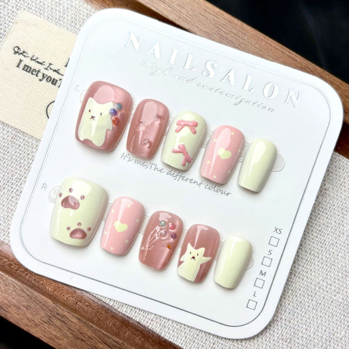 Cute Character-Themed Press-On Nail Set 1790745682