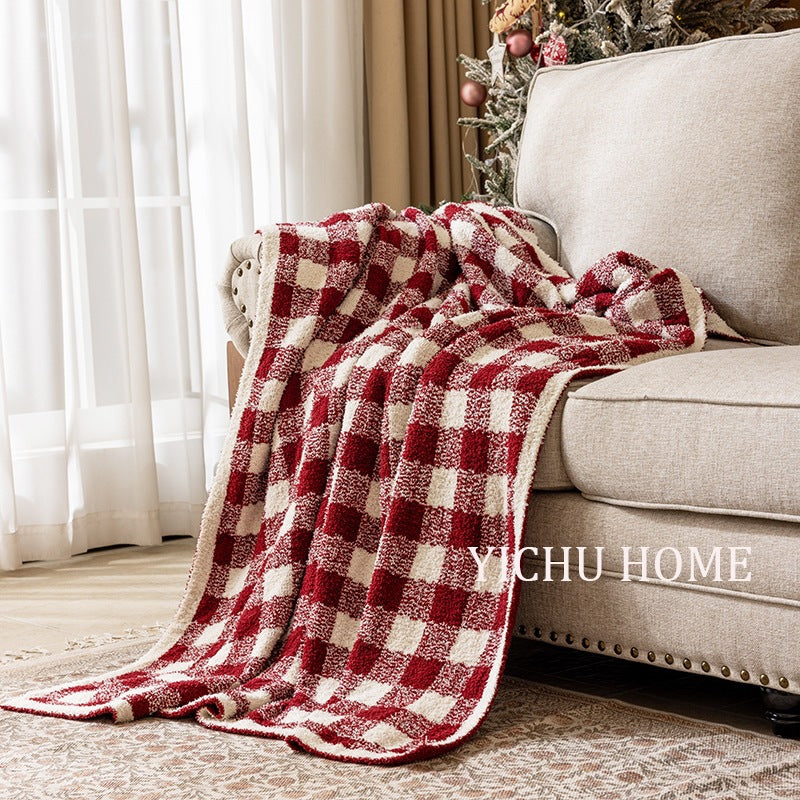 Cozy Plaid Throw Blanket