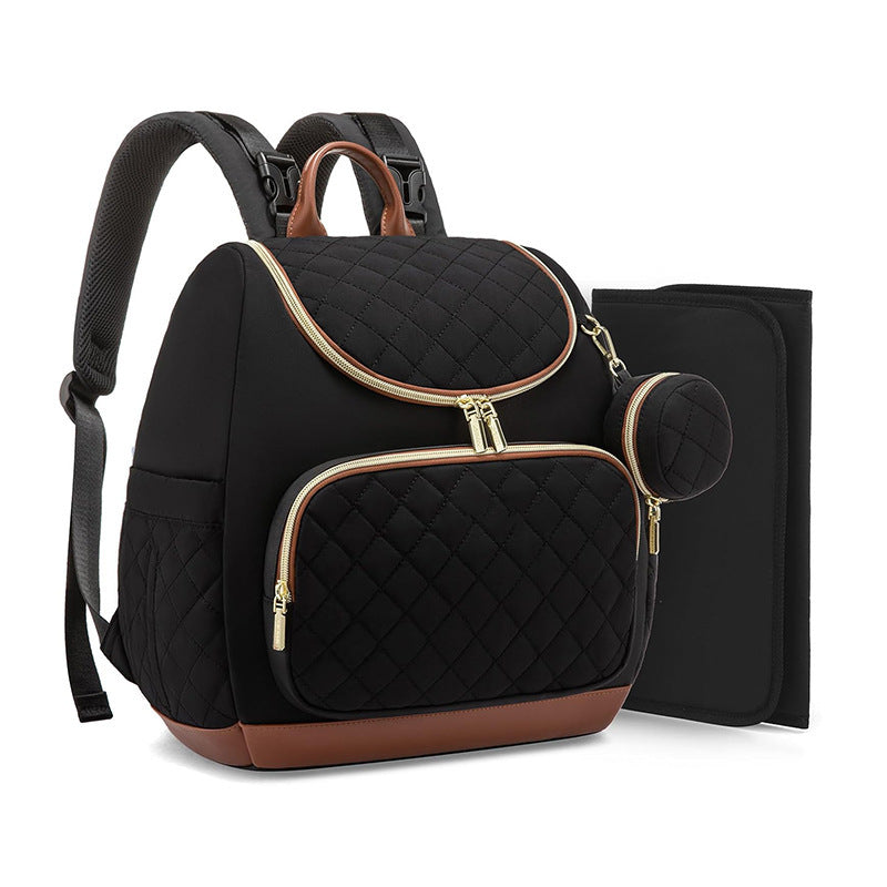 Elegant Quilted Backpack with Practical Compartments Stornfield