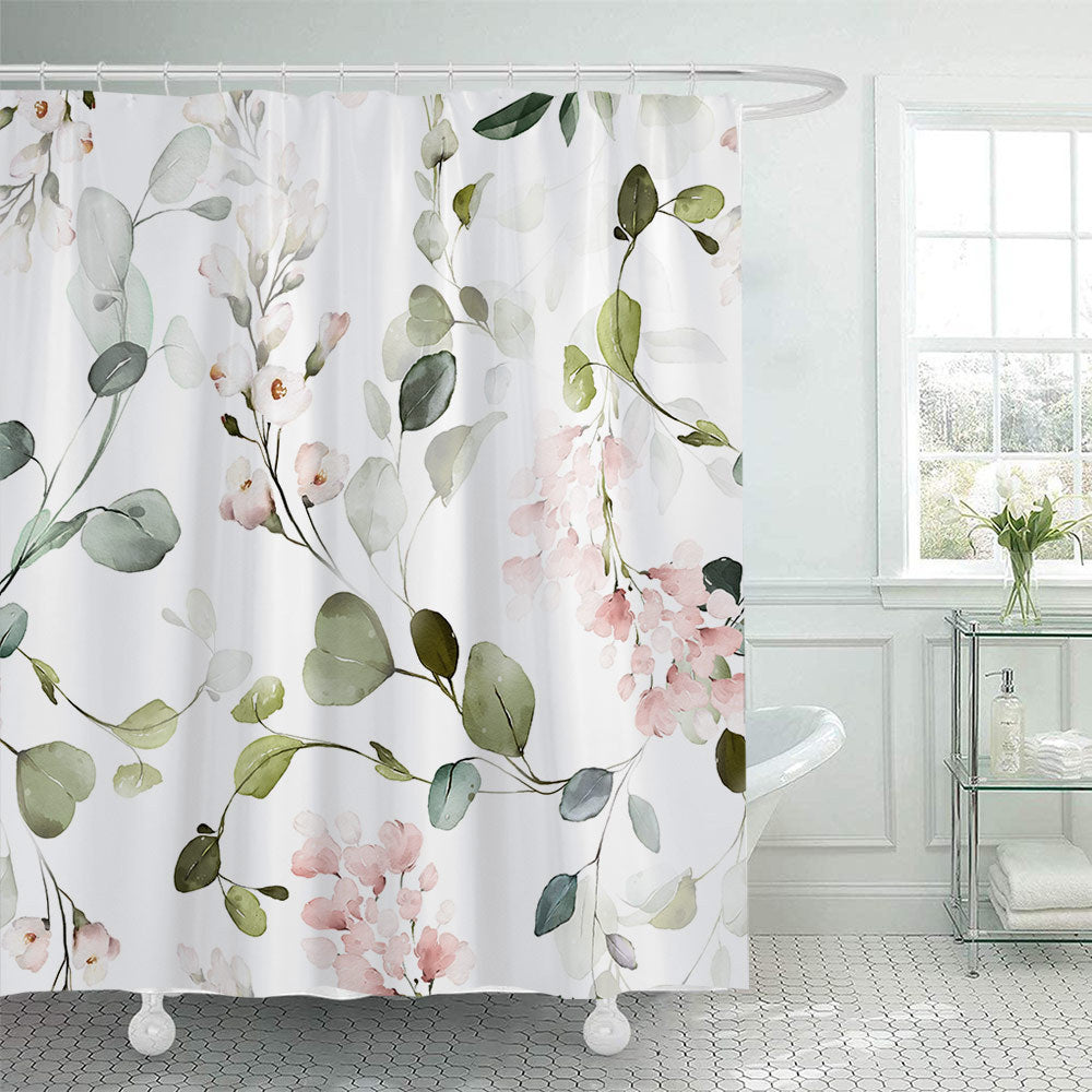 Floral Patterned Shower Curtain Stornfield