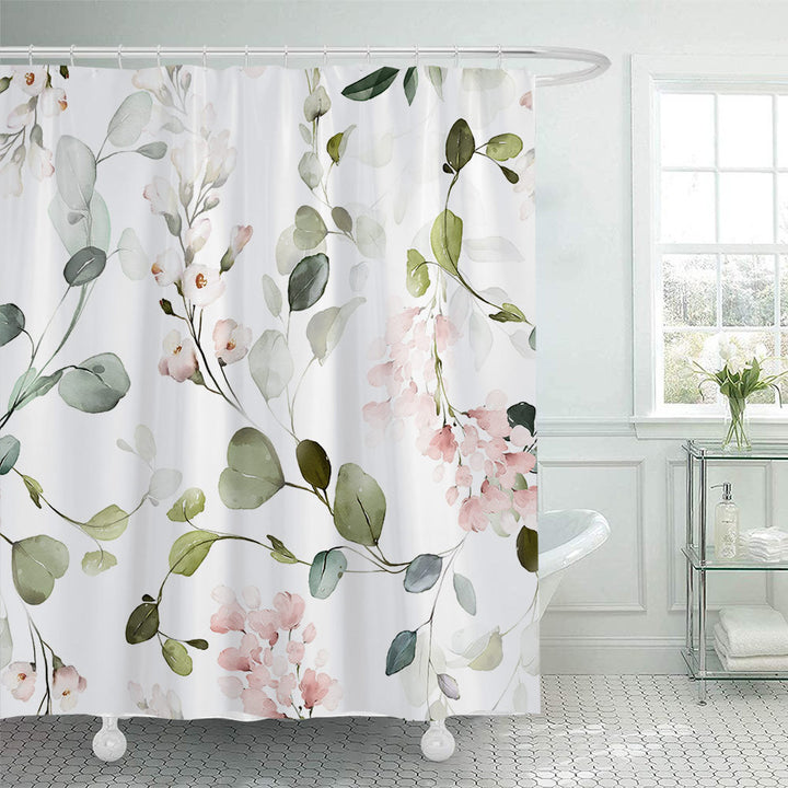 Floral Patterned Shower Curtain Stornfield