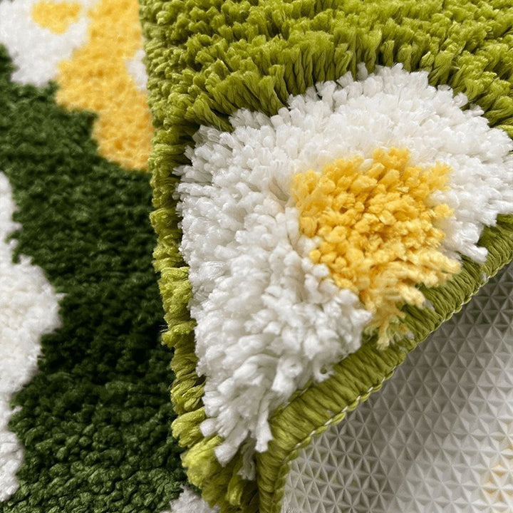Floral Patterned Bathroom Mat